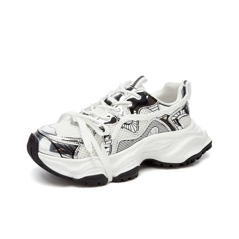 15 MINS Slip Resistant Low Top Chunky Sneakers Women's-1