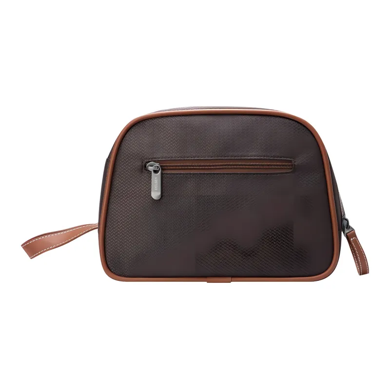 DELSEY Recycled Polyester Toiletry Bag Unisex Brown-2