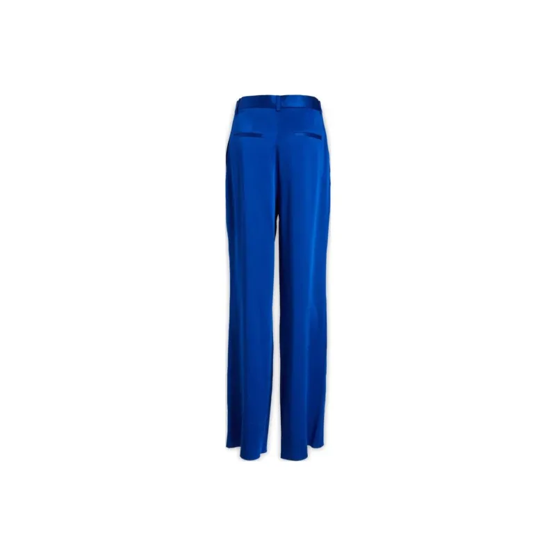 ROCHAS Satin-trim Palazzo Pants-1
