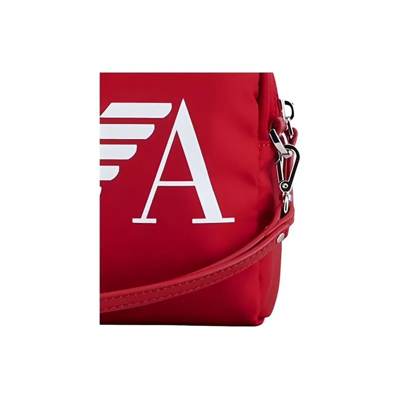 EMPORIO ARMANI Nylon Toiletry Bag Clutch Unisex Red-4
