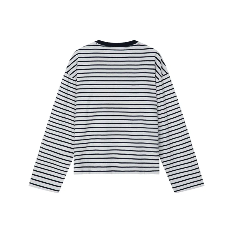 UOOYAA T Shirts Women's Stripes-1
