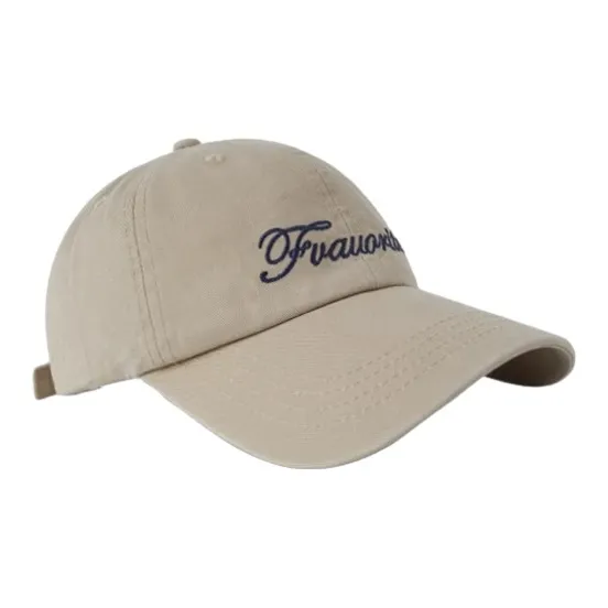 FREE RABBITⅡ Korean Style Trendy Letter Embroidery Accentuates Face Baseball Caps Unisex-1