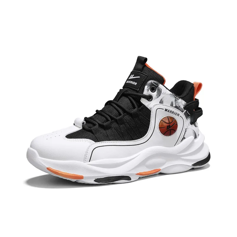 Warrior Cushioning Anti-Rollover Slip-Resistant Basketball Shoes Men's-1