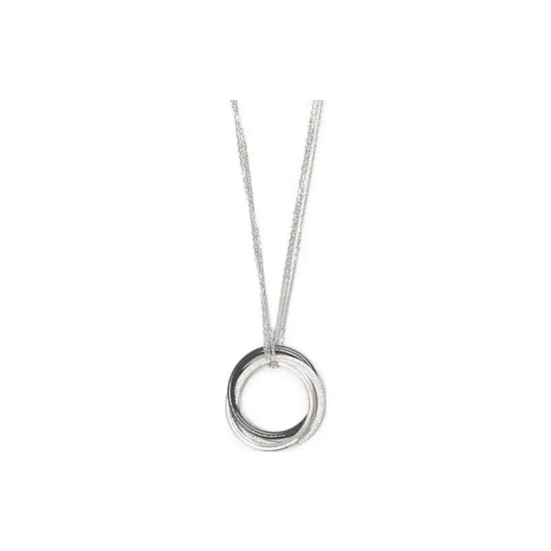 Cartier 2010s 18K White Gold Trinity Diamond Necklace-0