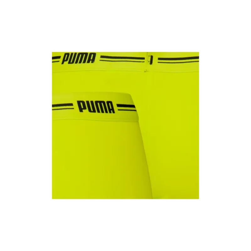 PUMA Women's Mini Short 2 Pack Underpants Women's 2 Pack Lime Green-2