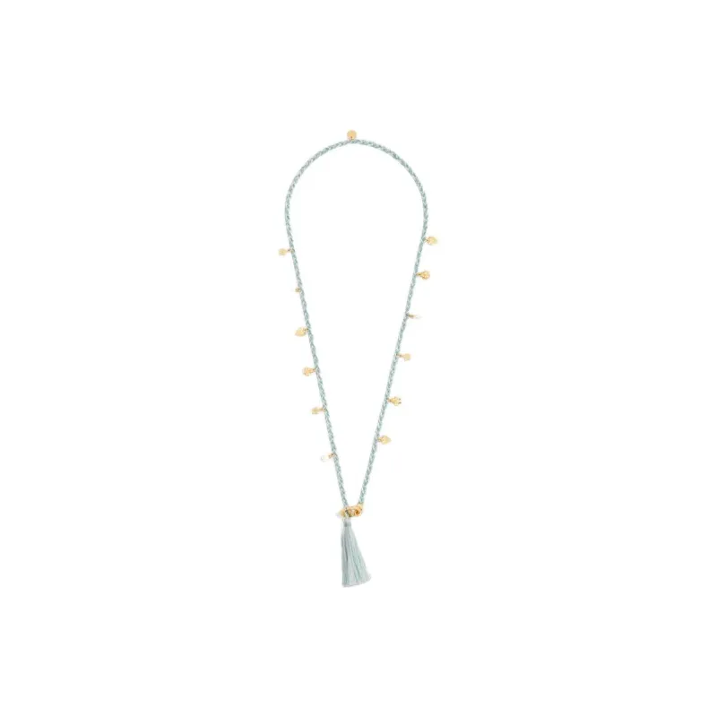 DIOR Resin Necklaces Unisex Cyan-2