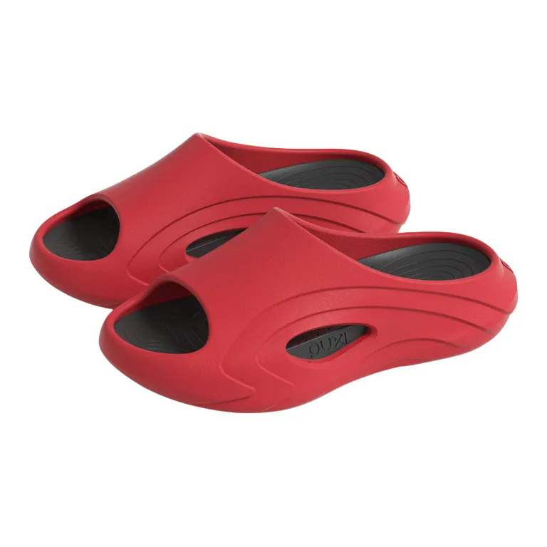 POSEE EVA Slide Slippers Unisex, White Black-30