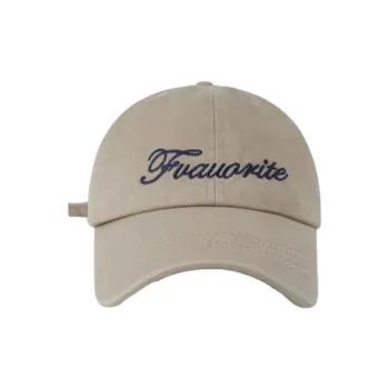FREE RABBITⅡ Korean Style Trendy Letter Embroidery Accentuates Face Baseball Caps Unisex