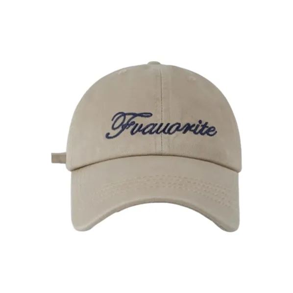 FREE RABBITⅡ Korean Style Trendy Letter Embroidery Accentuates Face Baseball Caps Unisex-0