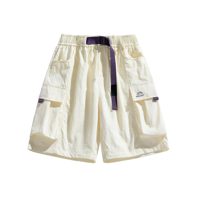 Warrior Huichao Riding The Wind Collection Shorts Unisex Light Purple-29