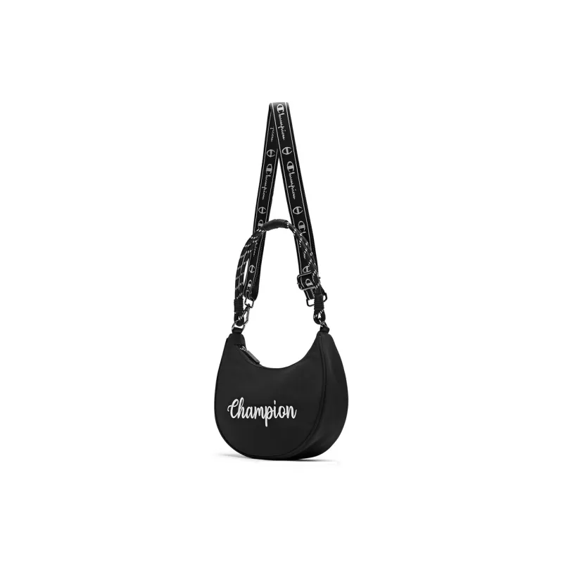 Champion Fabric Crossbody Bag Regular Unisex Pitch Black/Light Blue/Black/Ecru/Silver White 25/Plaid Denim 25-6
