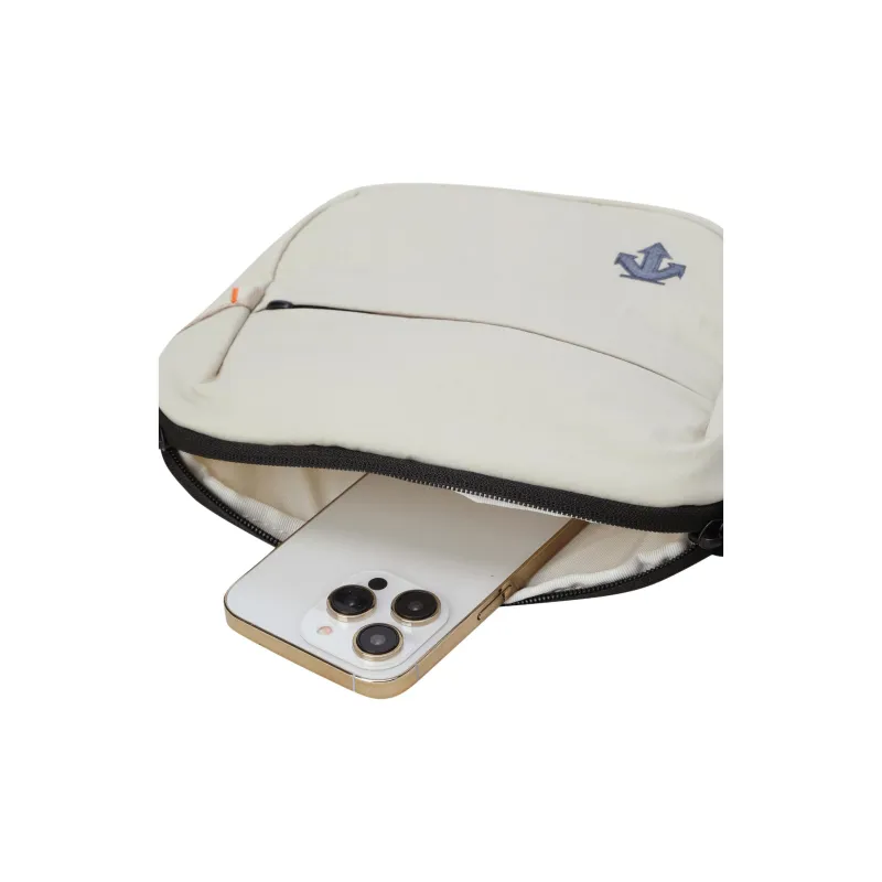 DESCENTE Nylon Fanny Pack Trumpets Unisex Cream-4