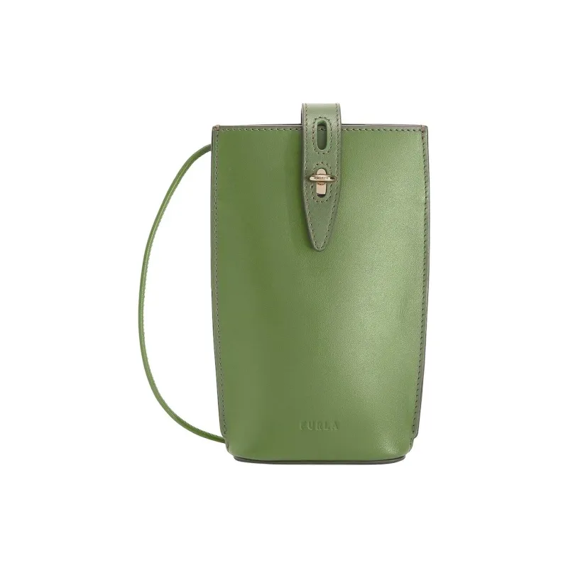 Furla Leather Shoulder Bag, Crossbody Bag Women's Green-0