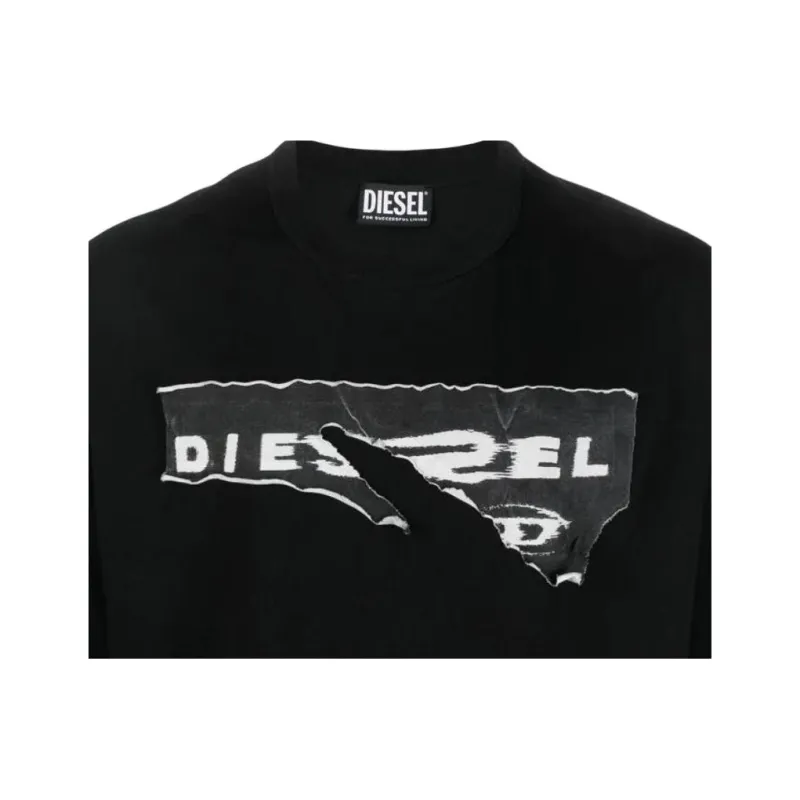DIESEL T Shirts Men Black-5