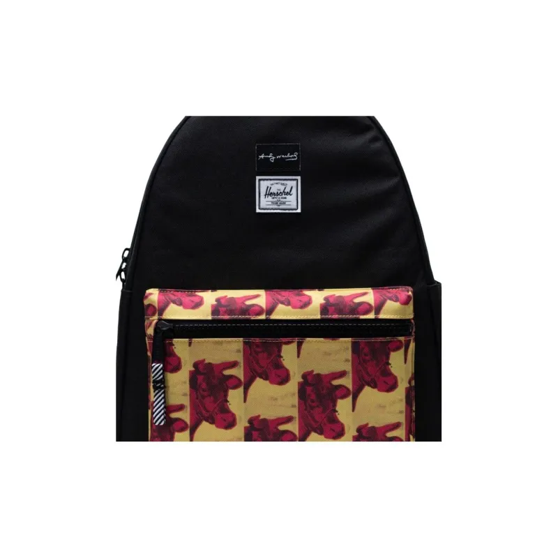 Herschel X Andy Warhol Collaboration Fabric Backpack Unisex Black-3