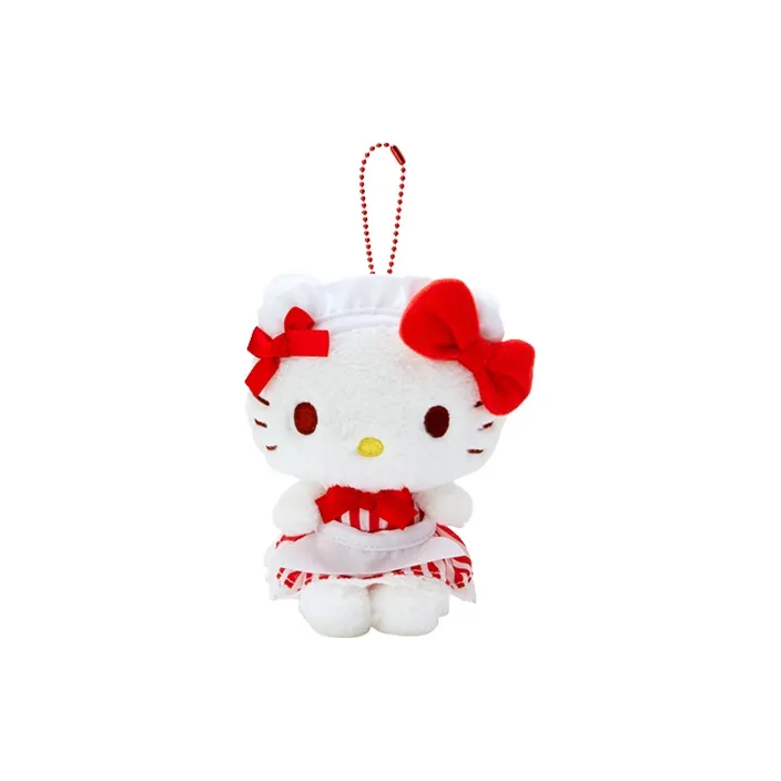 Sanrio Hello Kitty Maid Diner Dolls Plush Pendant 14.5cm Height-0