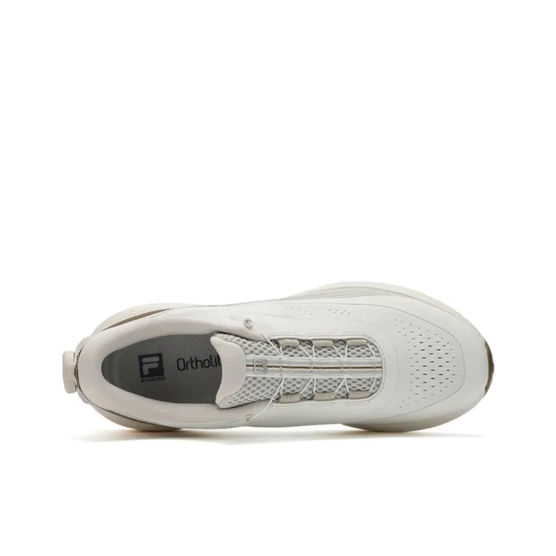FILA Sports Function Abrasion Resistant Breathable Low Top Running Shoes Men's Micro White-2
