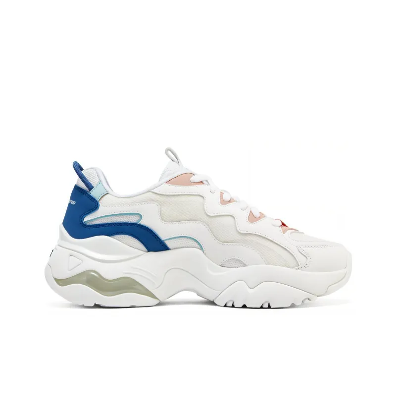 Skechers DLites 3 High Alert Shoes 'White Blue' Women's-1