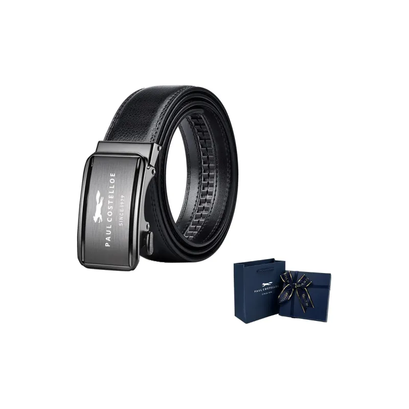 PAUL COSTELLOE Cow Split Leather Belts Unisex 3.5cm-6
