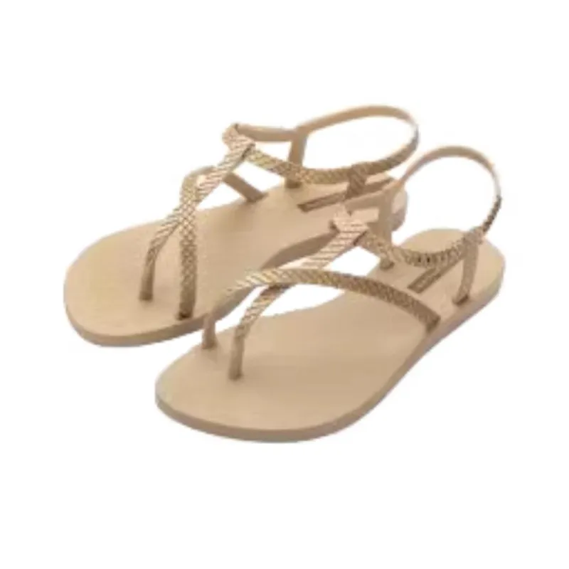 Ipanema Beach Sandals Women's Beige Gold-1