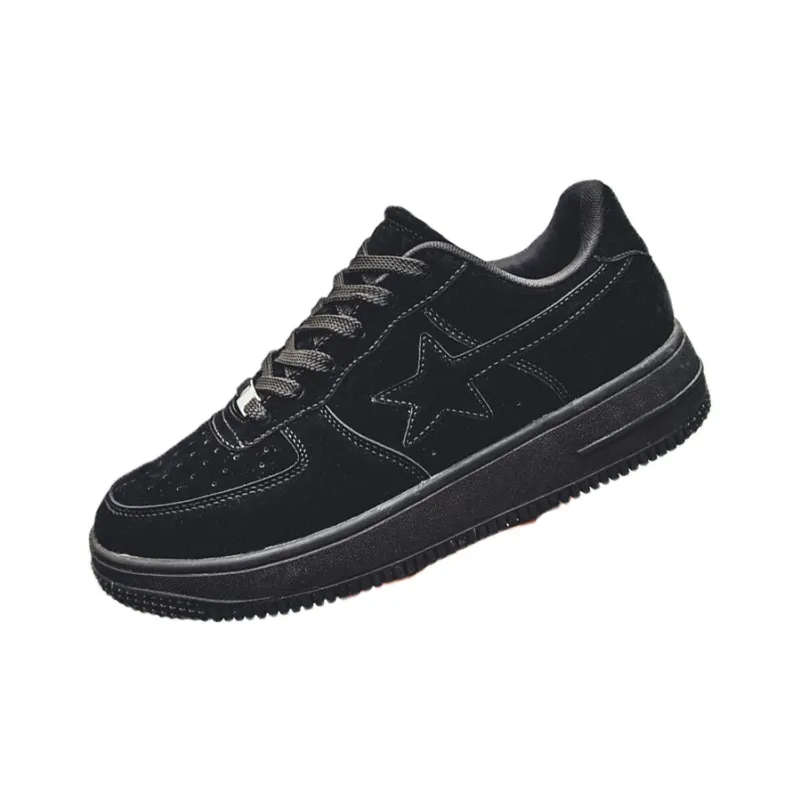 GQWE Anti-Slip Wear-Resistant Low-Top Vintage Star Skateboard Shoes Men's-9