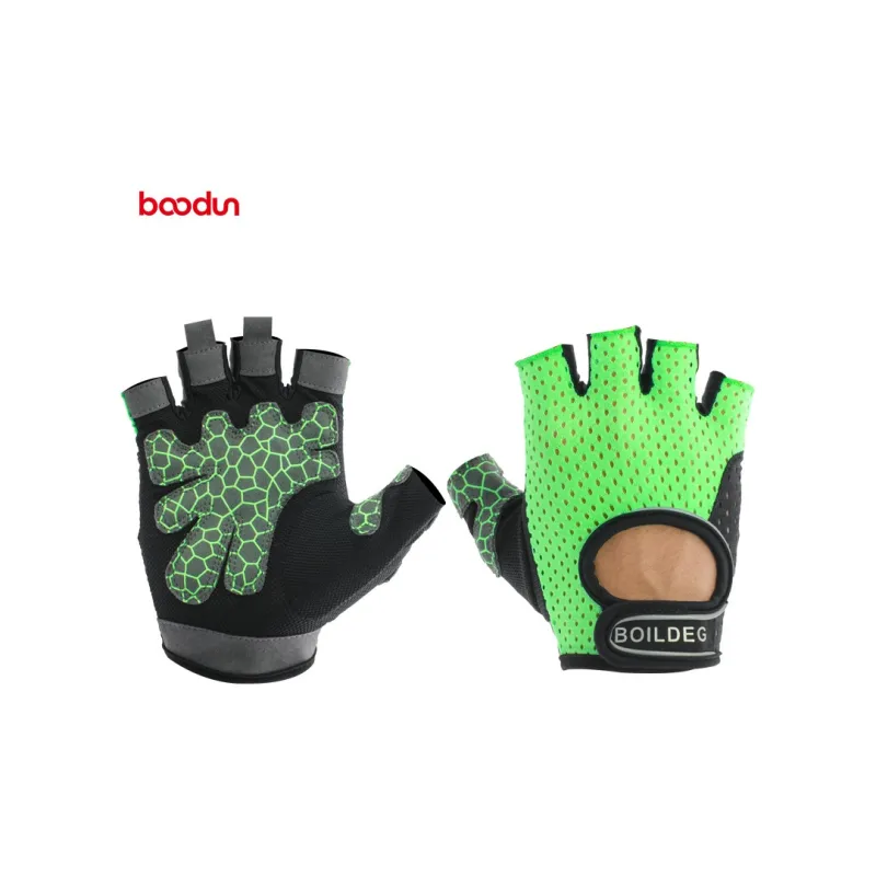 BOODUN Indoor Equipment Exercise Outdoor Sports Fitness Gloves Abrasion Resistant Breathable-8