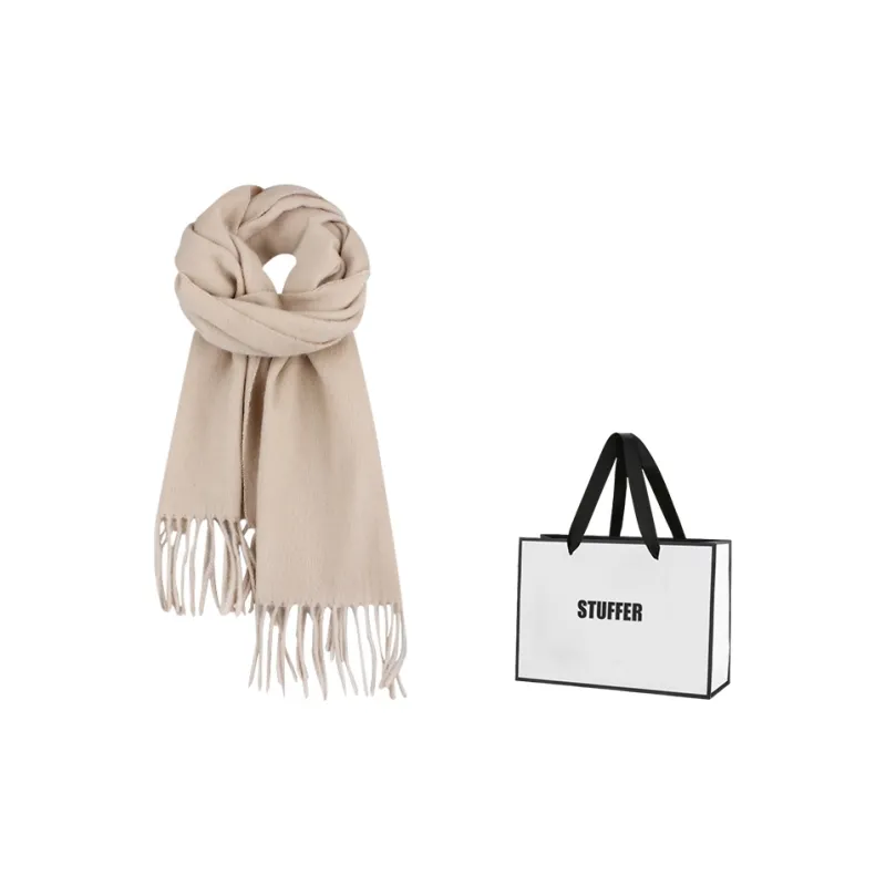 STUFFER 100% Wool Knit Scarves Unisex-26