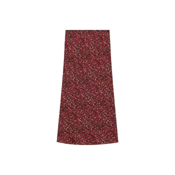 SAINT LAURENT Casual Long Skirt Women's Red