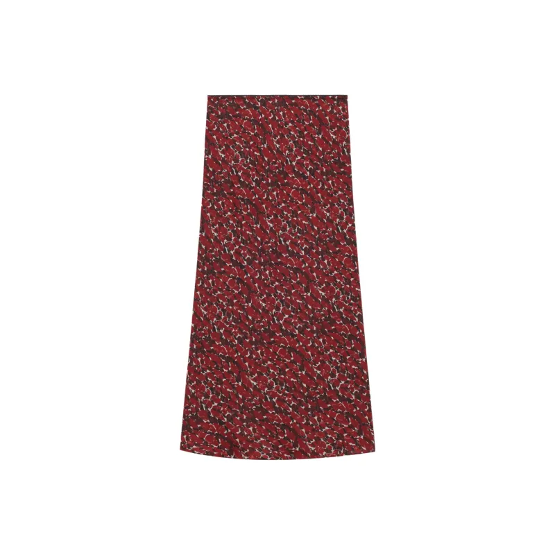 SAINT LAURENT Casual Long Skirt Women's Red-0