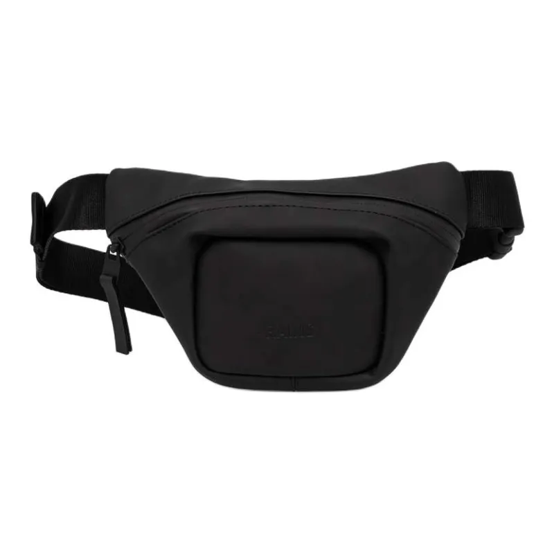 Rains PU Fanny Pack Unisex Black-1