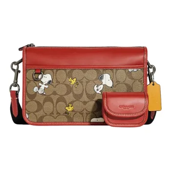 Snoopy X Peanuts X COACH Heritage Shoulder Bags