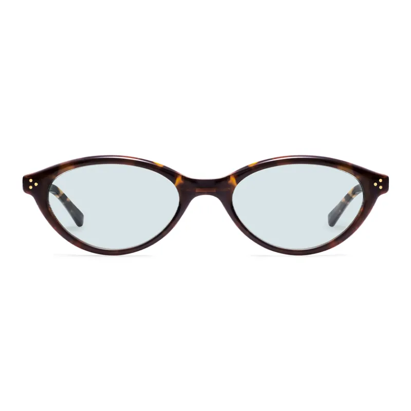 GENTLE MONSTER Plate Frame Irregular Shape Sunglasses Unisex Tortoiseshell-1