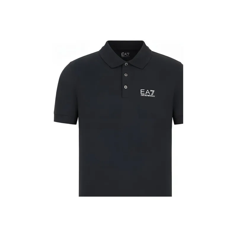 EMPORIO ARMANI EA7 SS23 Polo Shirt Men's Navy Blue-3
