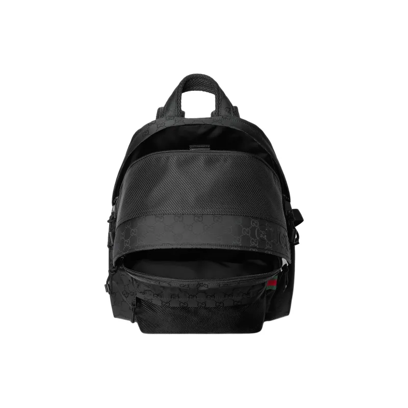 GUCCI Nylon Backpack Medium Size Men's Black-4