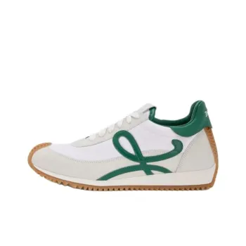 LOEWE Flow Runner 2.0 Low Top Casual Shoes Men's White Green