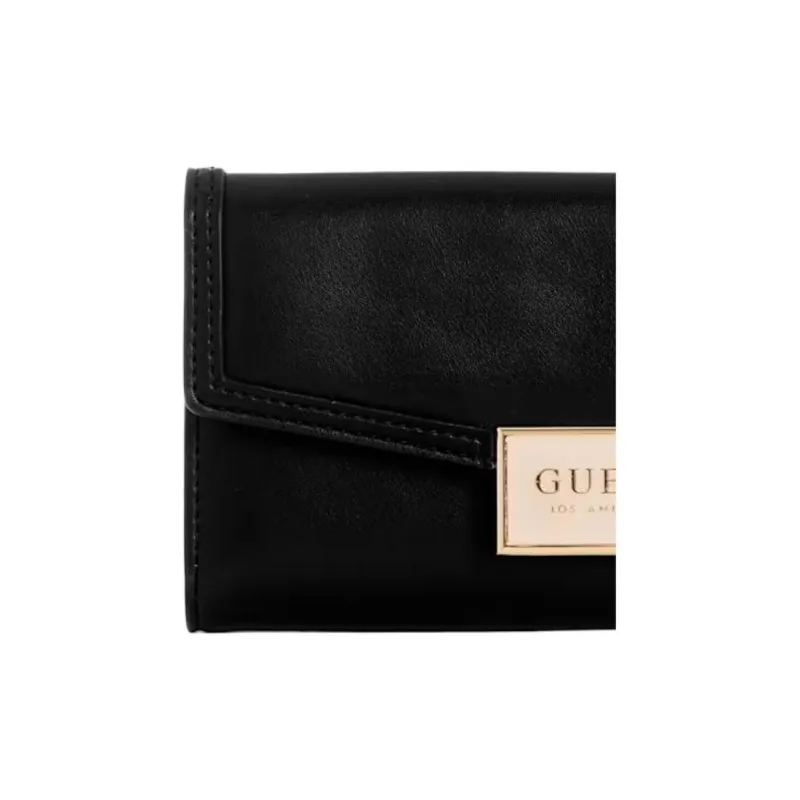 GUESS Artificial Leather Clutch Unisex Black-4