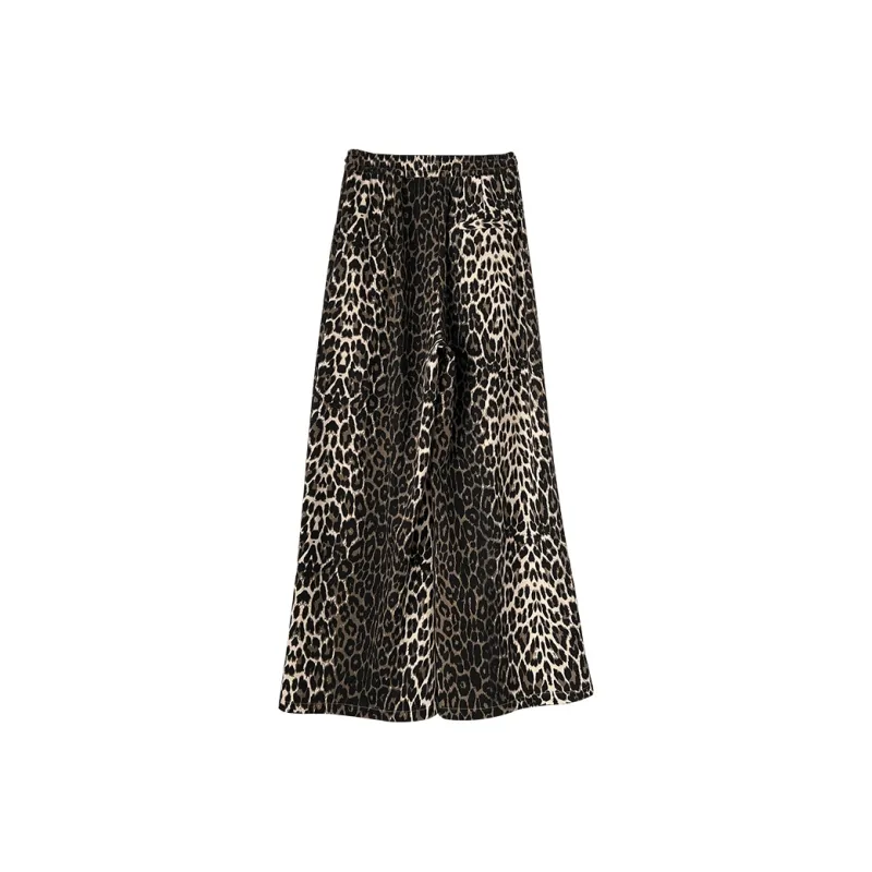 Fuccykee Casual Pants Women's Leopard Print-1