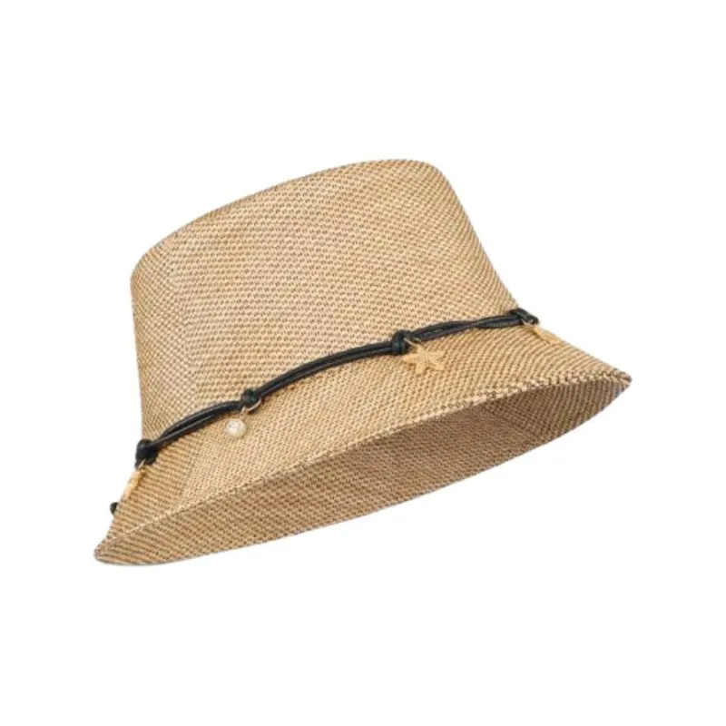 DIOR Polyamide, Polyester, Cotton, Lambskin, Metal Bucket Hats Unisex Brown-1