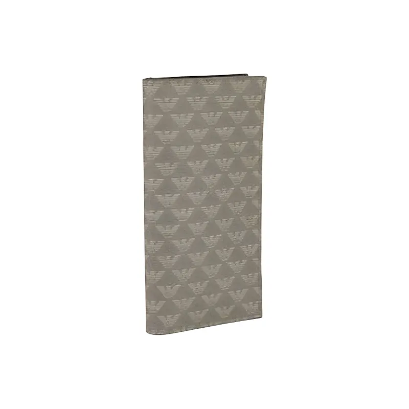EMPORIO ARMANI Leather Long Wallets Regular Men's Gray-0
