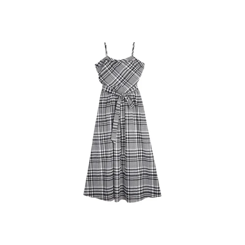 ELLE Slip Dresses Women's Black-0
