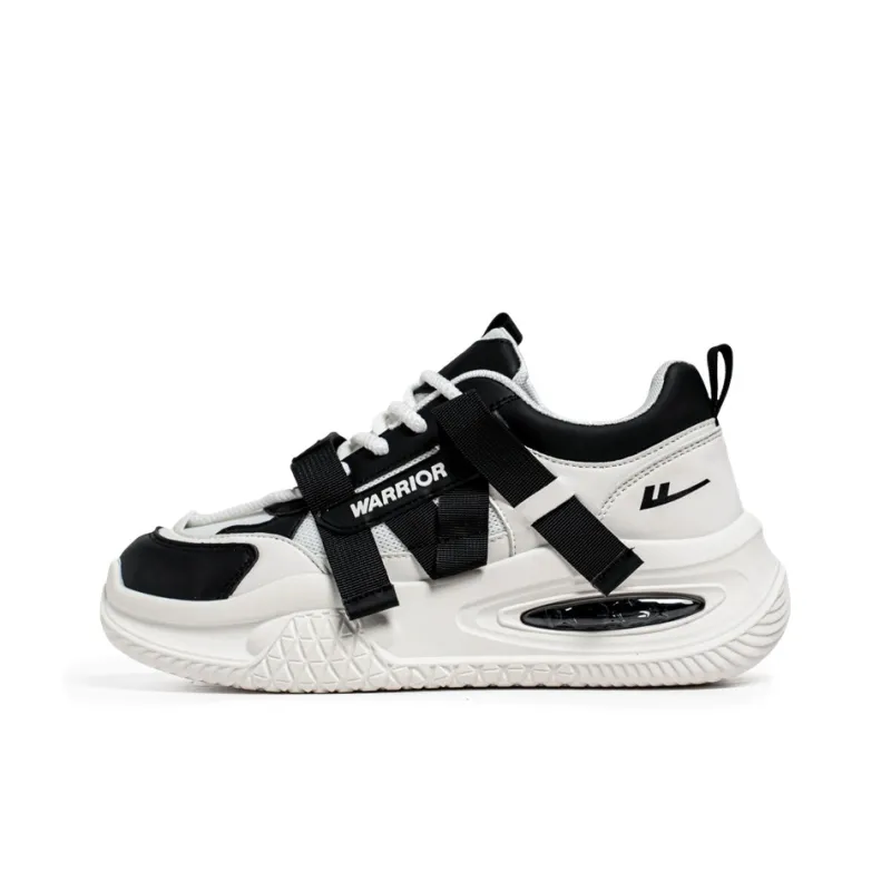 WARRIOR Chunky Sneakers Men Low Top Black-0