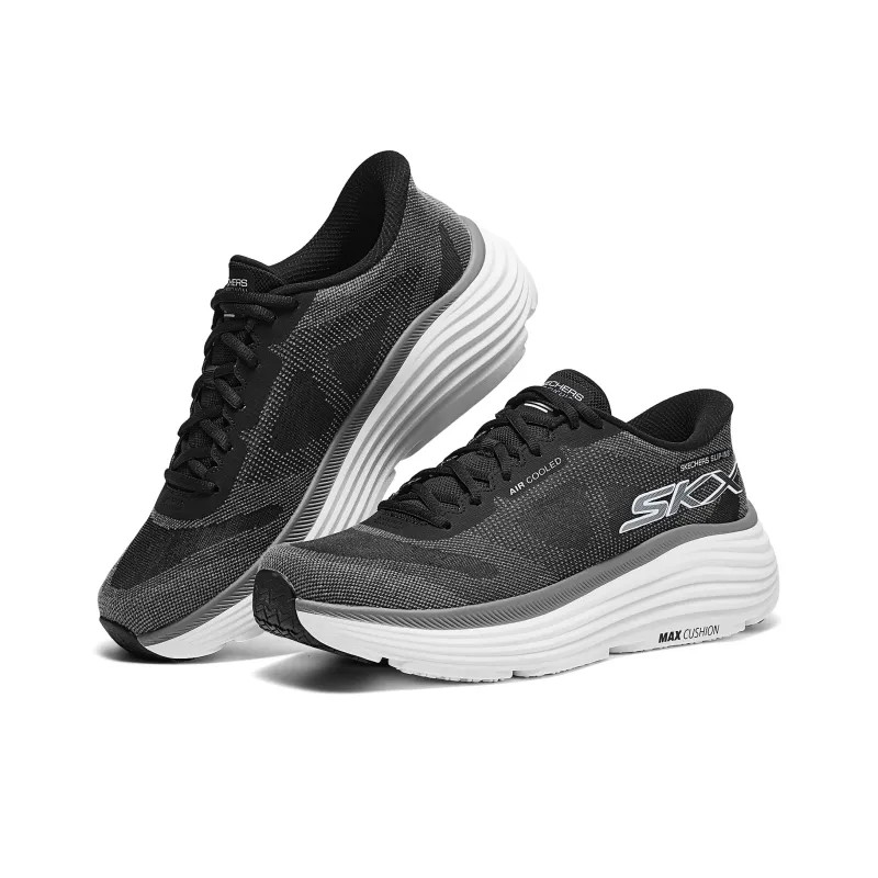 Skechers SKX Anti-Slip Wear-Resistant Low-Top Running Shoes Men's Black-3