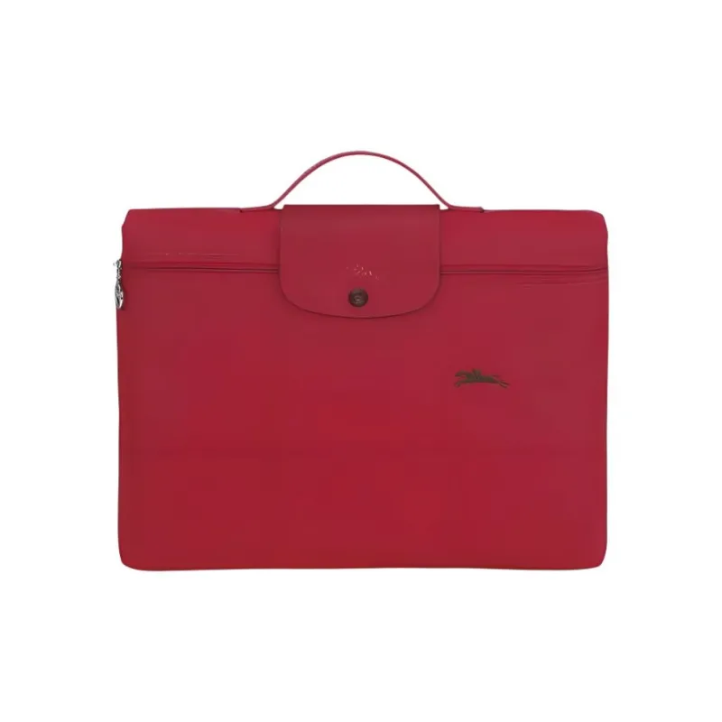 LONGCHAMP Le Pliage Club Canvas Briefcase Small Size Women's Red-0