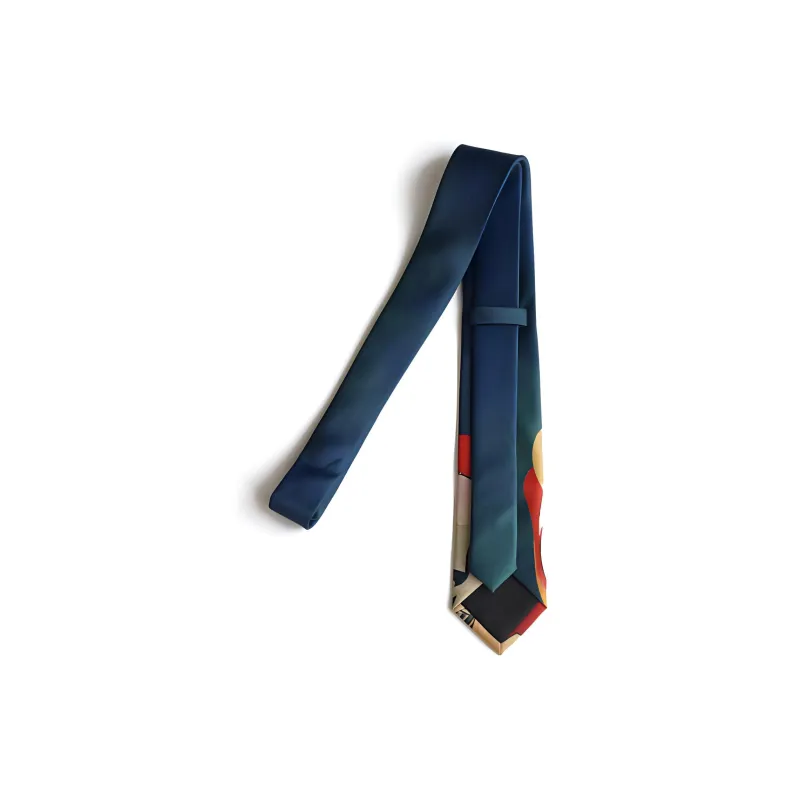 FREE RABBITⅡ Ties Unisex Red Blue-3