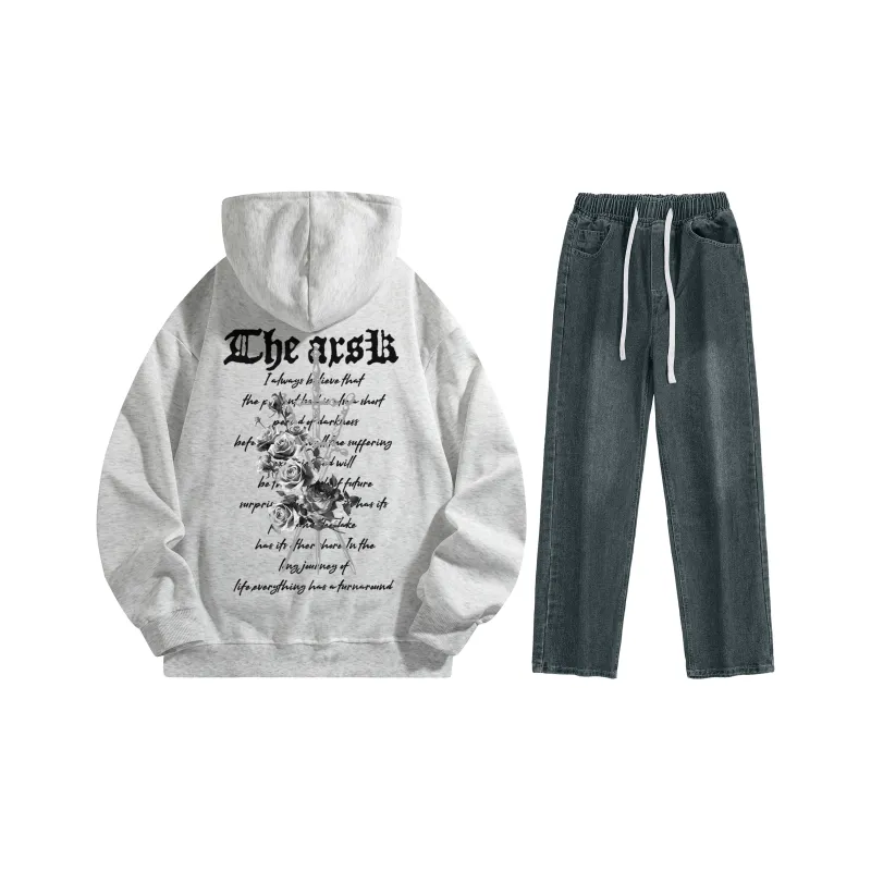 A.X.S.K Sweatshirt Sets Unisex-233