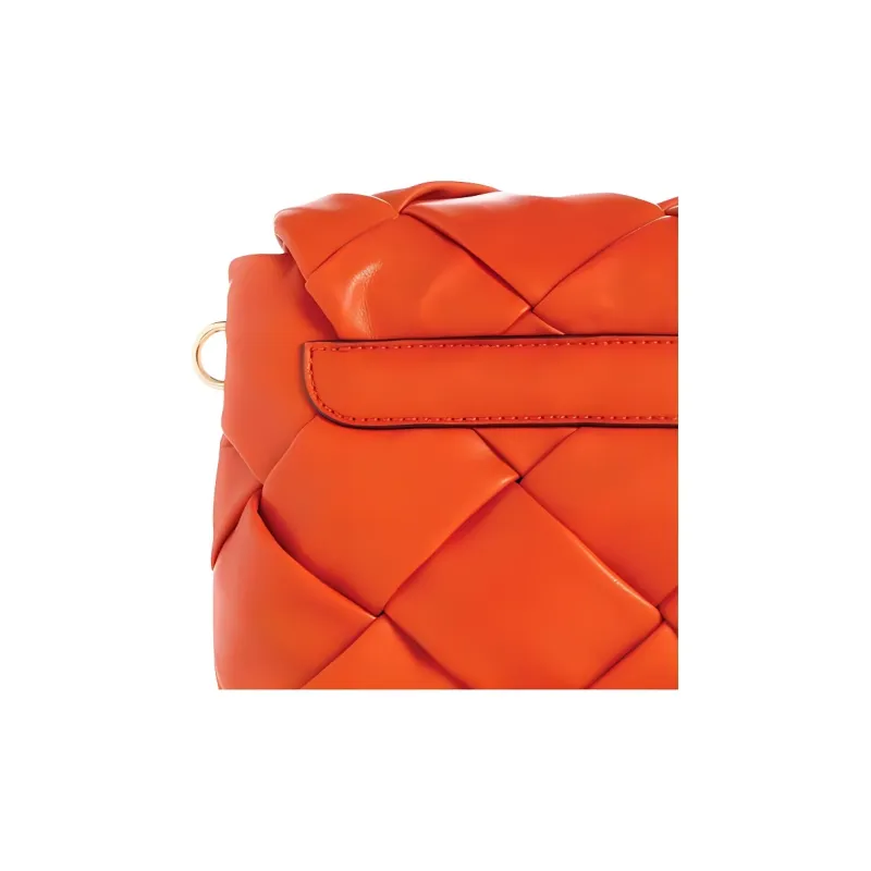 GUESS Artificial Leather Portable Crossbody Bag, Shoulder Bag Women's Orange-4