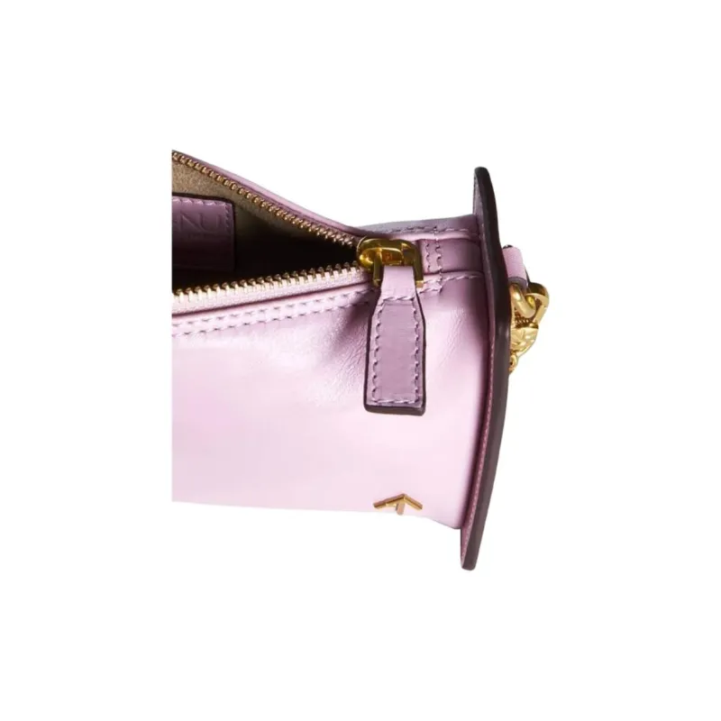Manu Atelier Calfskin Crossbody Bag, Shoulder Bag Women's Pink-3