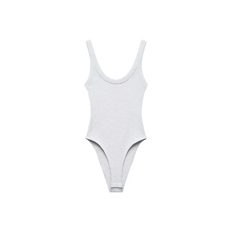 ZARA Bodysuits Women's Zebra Print Gray-0