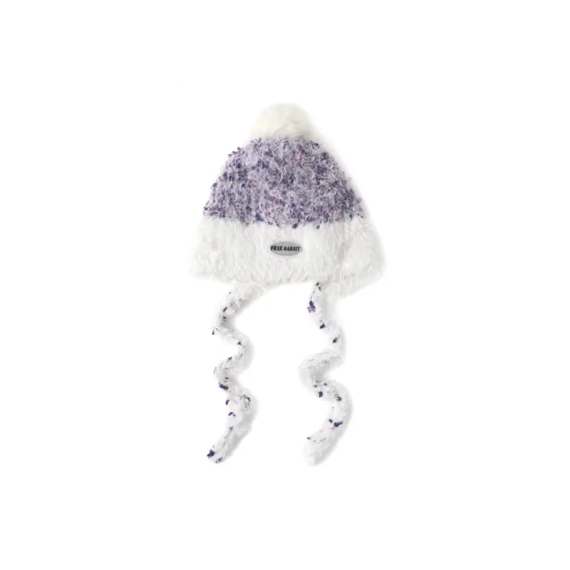 FREE RABBITⅡ Versatile Fall And Winter Fashionable Face Framing Warm Ear Protection Headwrap Hat Women's-7