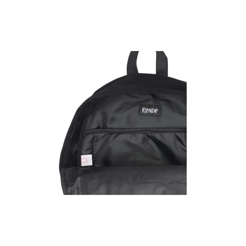 RIPNDIP Corduroy Backpack Regular Unisex Black-3
